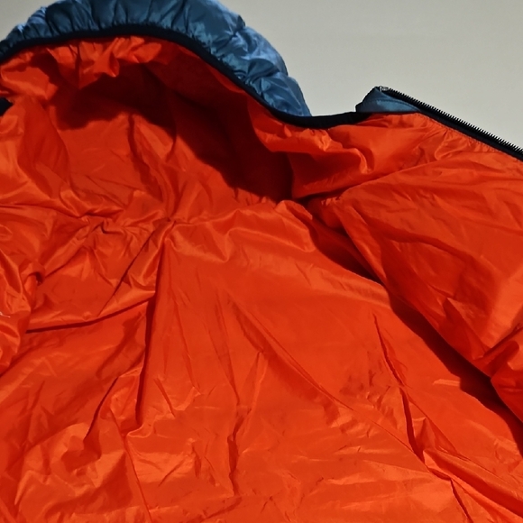 Eddie Bauer Kids Gradient Blue and Orange Puffer Jacket Xl Reversible - Picture 5 of 8